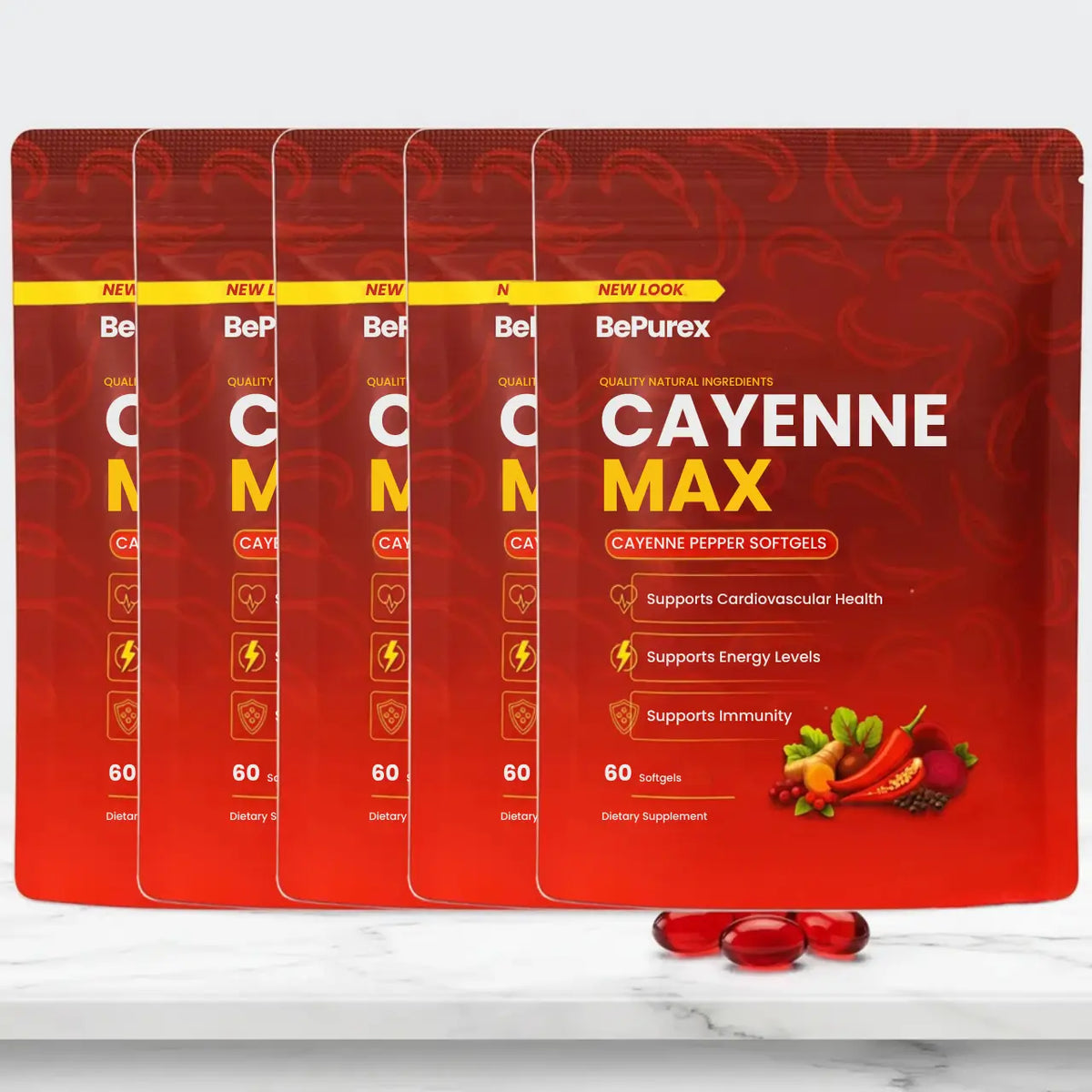BePurex Cayenne Pepper Softgels