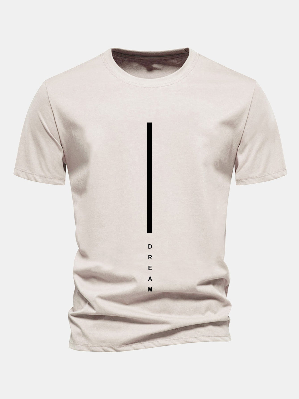 Regular Fit Dream Stripe Print Cotton T-Shirt