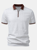 TAORMINA Knitted Zip Polo Shirt